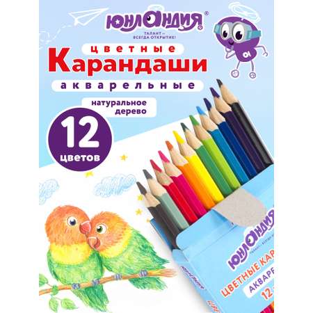 Карандаши цветные Юнландия 12 шт.