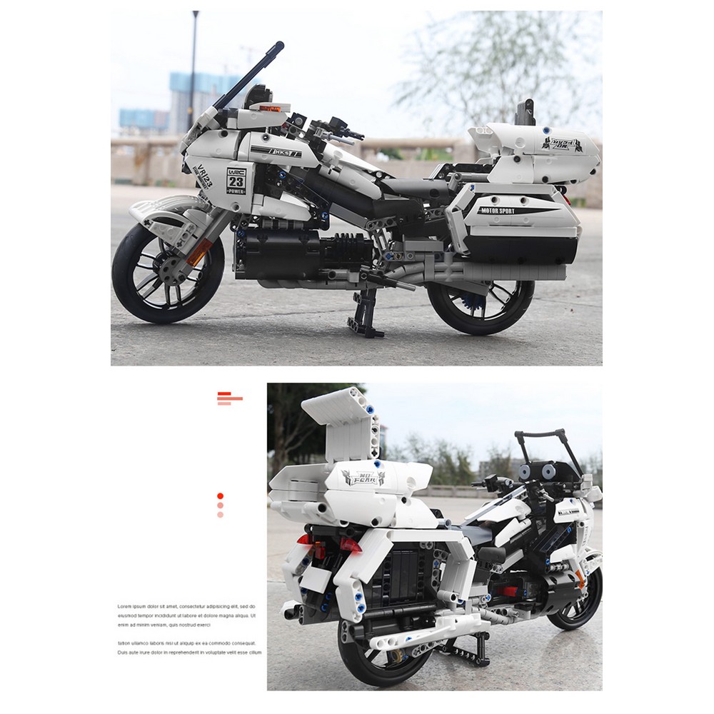 Конструктор Mould King Мотоцикл Honda Gold Wing блочный - фото 6