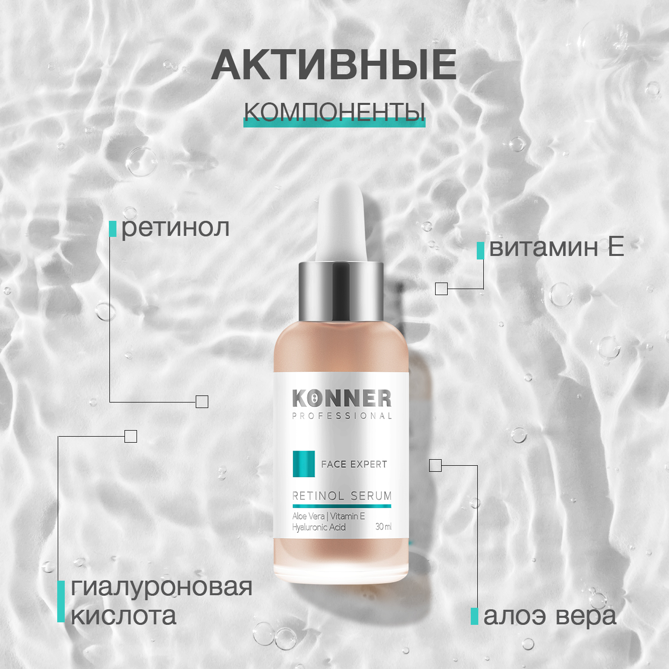 Сыворотка KONNER Антивозрастная 30 мл - фото 4