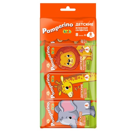Влажные салфетки PAMPERINO 8 упак. 8 шт.