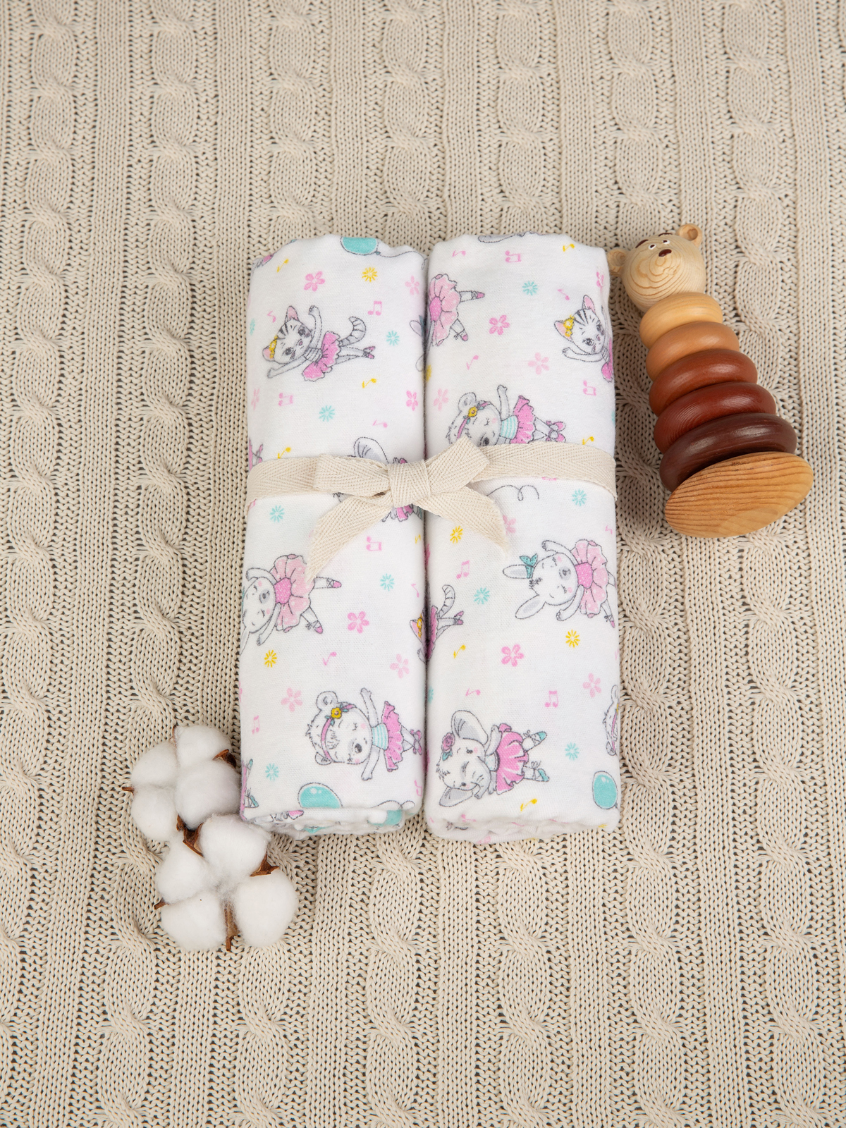 Пелёнка Чудо-Чадо фланель 90х120 см 2 шт. - фото 16