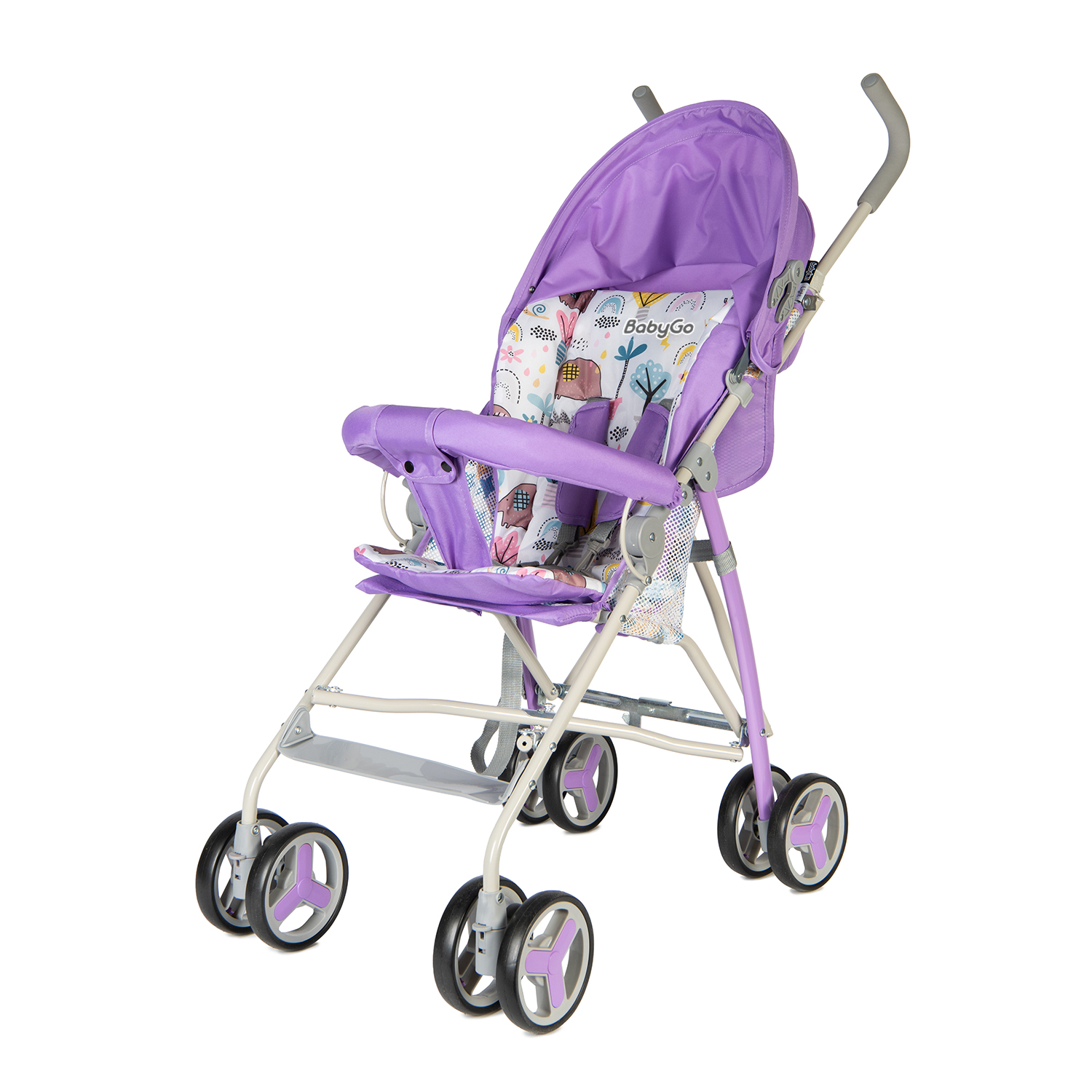 Коляска прогулочная BabyGo Light New сиреневый - фото 6