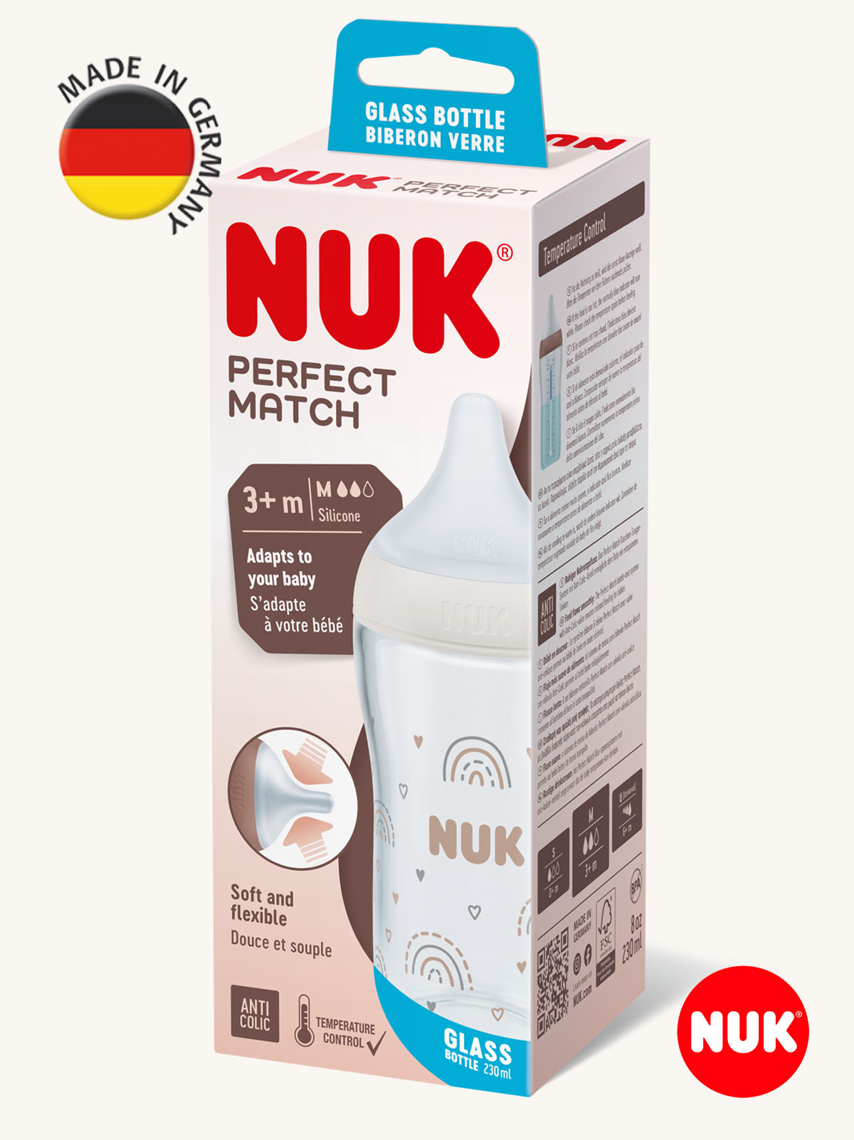Бутылочка Nuk 230 мл 1 шт. - фото 2