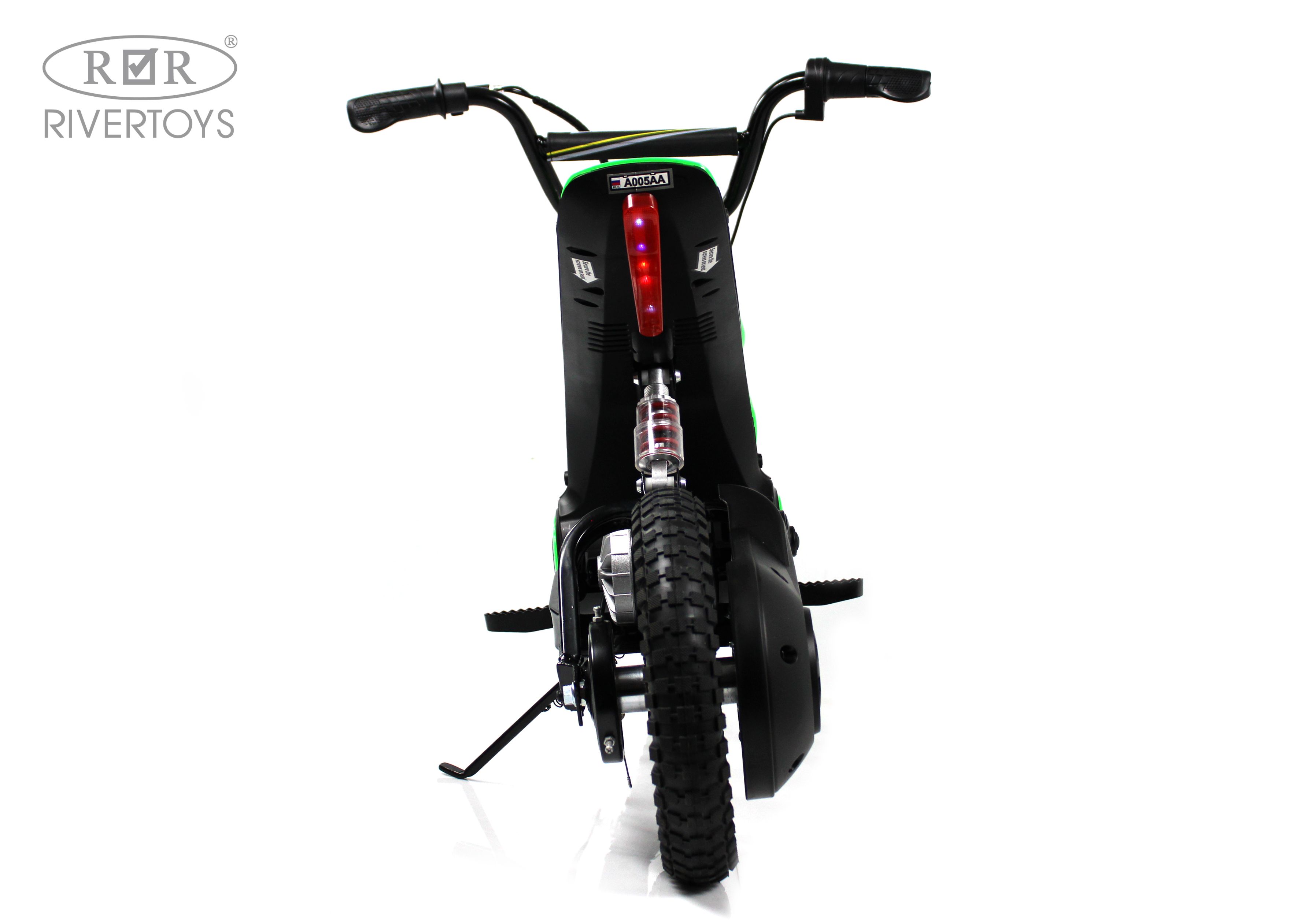 Электромотоцикл RIVERTOYS A005AA-MOTO-GREEN - фото 6