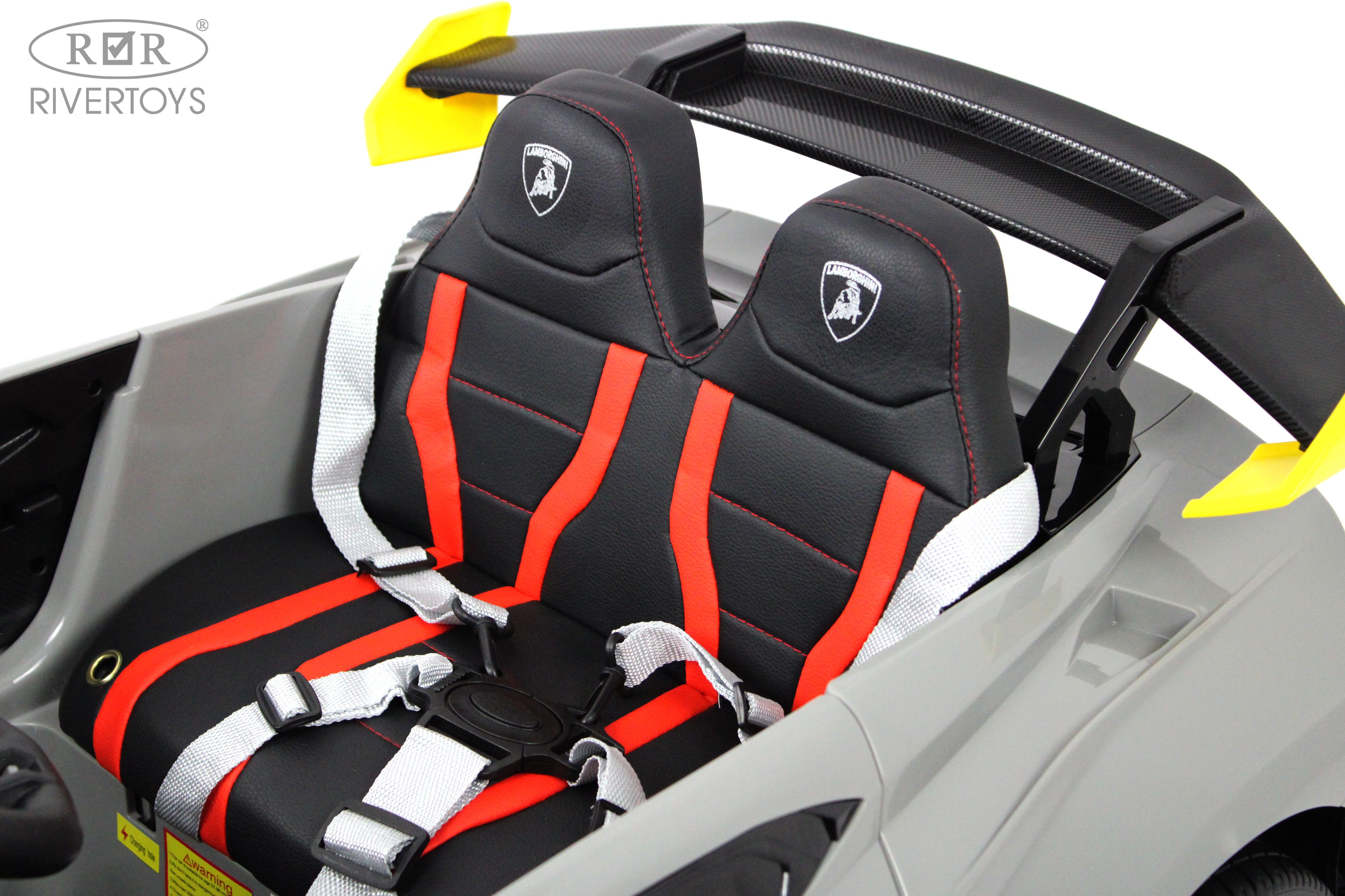 Электромобиль RIVERTOYS Lamborghini E888EE-GRAY С пультом ДУ - фото 12