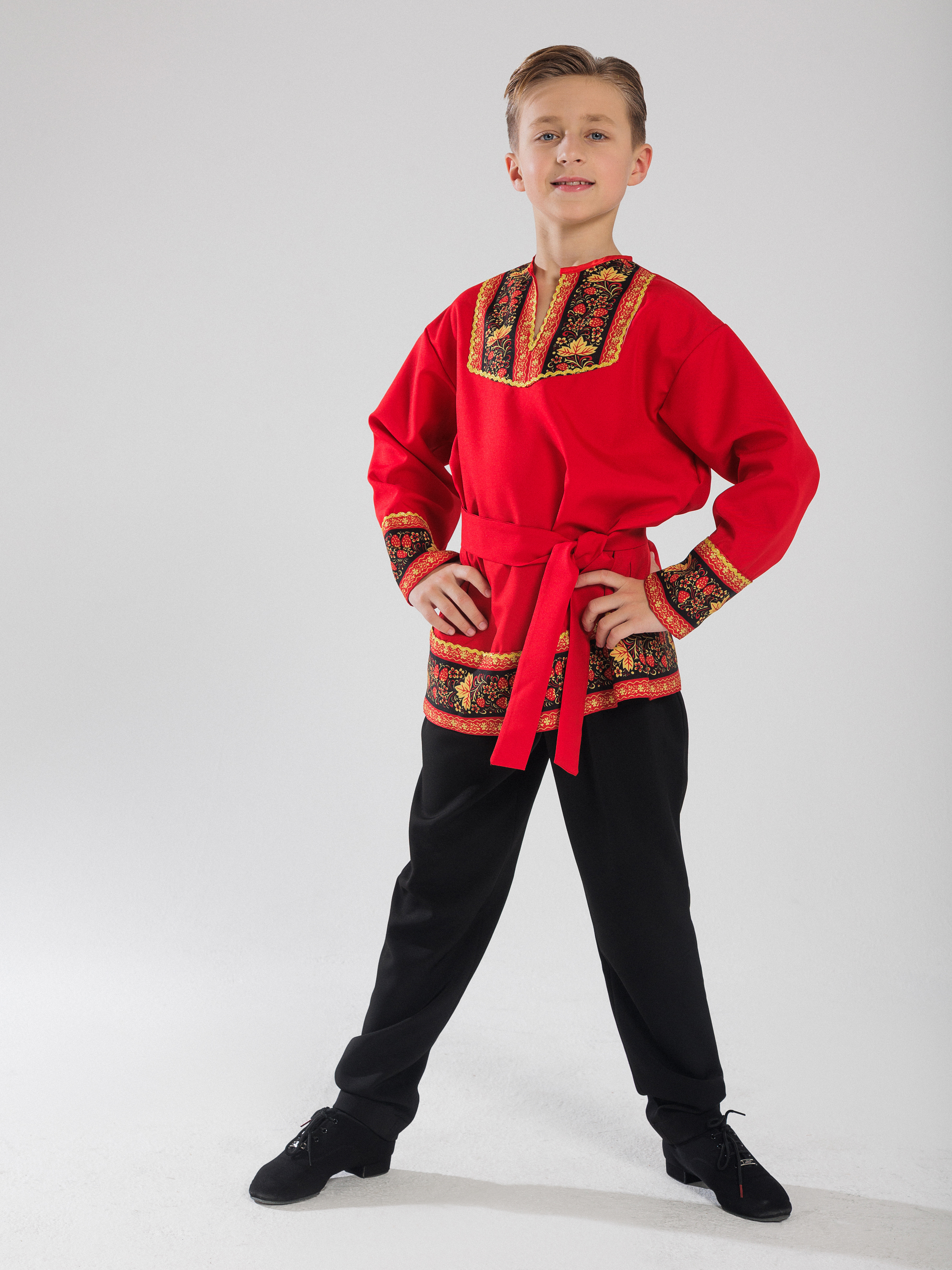 Рубашка русская народная Gala-Вальс С/Иван/красн/мальч - фото 4