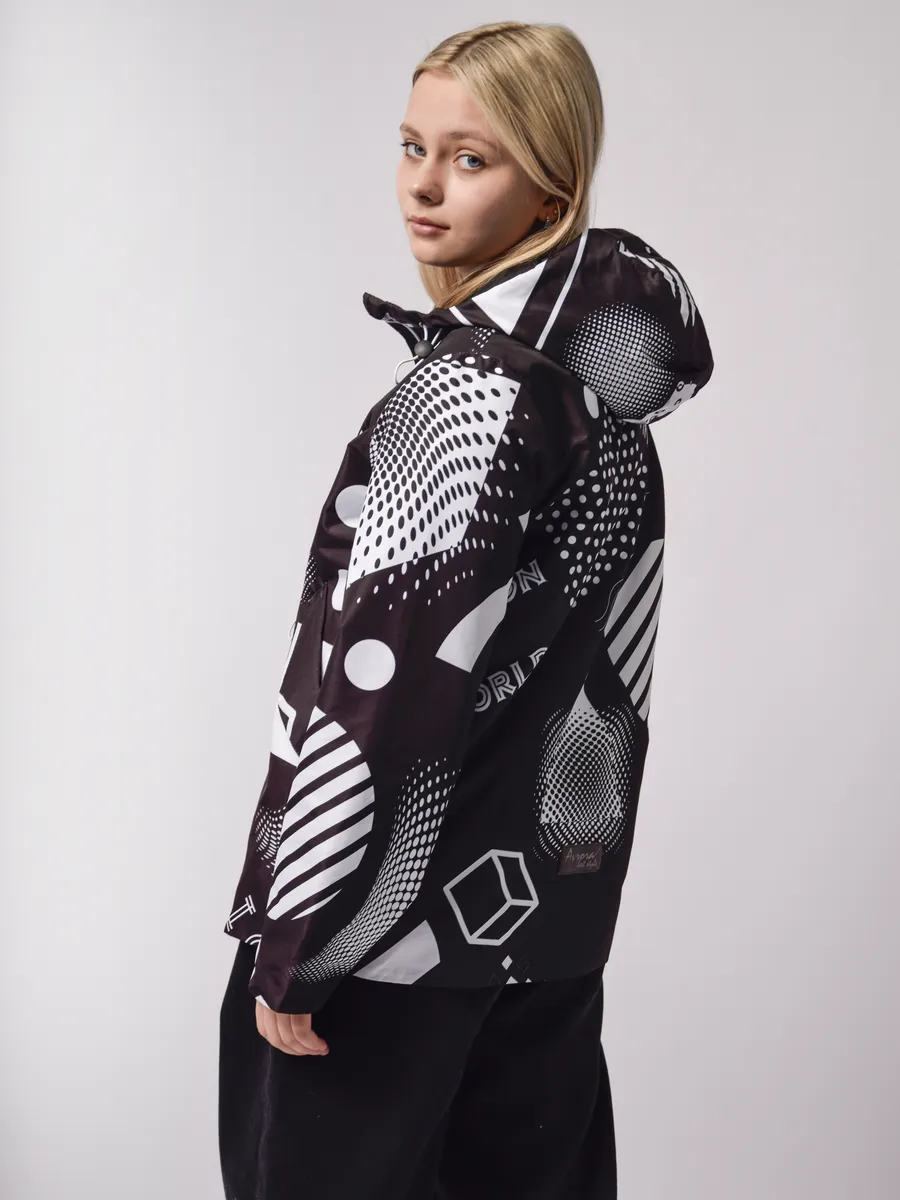 Ветровка Аврора 1107-Д/черный/белый - фото 5