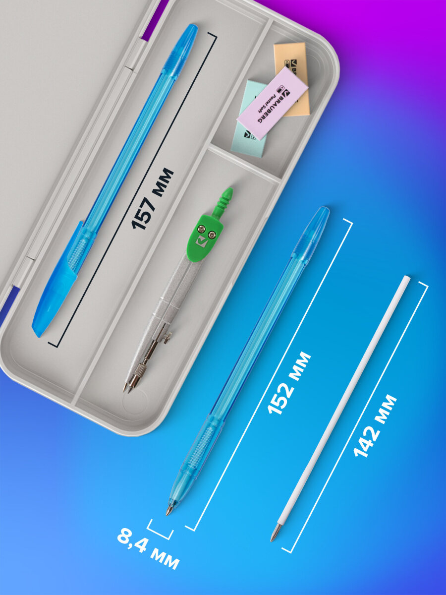 Ручка шариковая Brauberg 13 шт. - фото 3