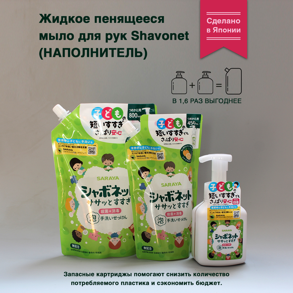 Мыло жидкое Shavonet Детское наполнитель 450 мл - фото 6