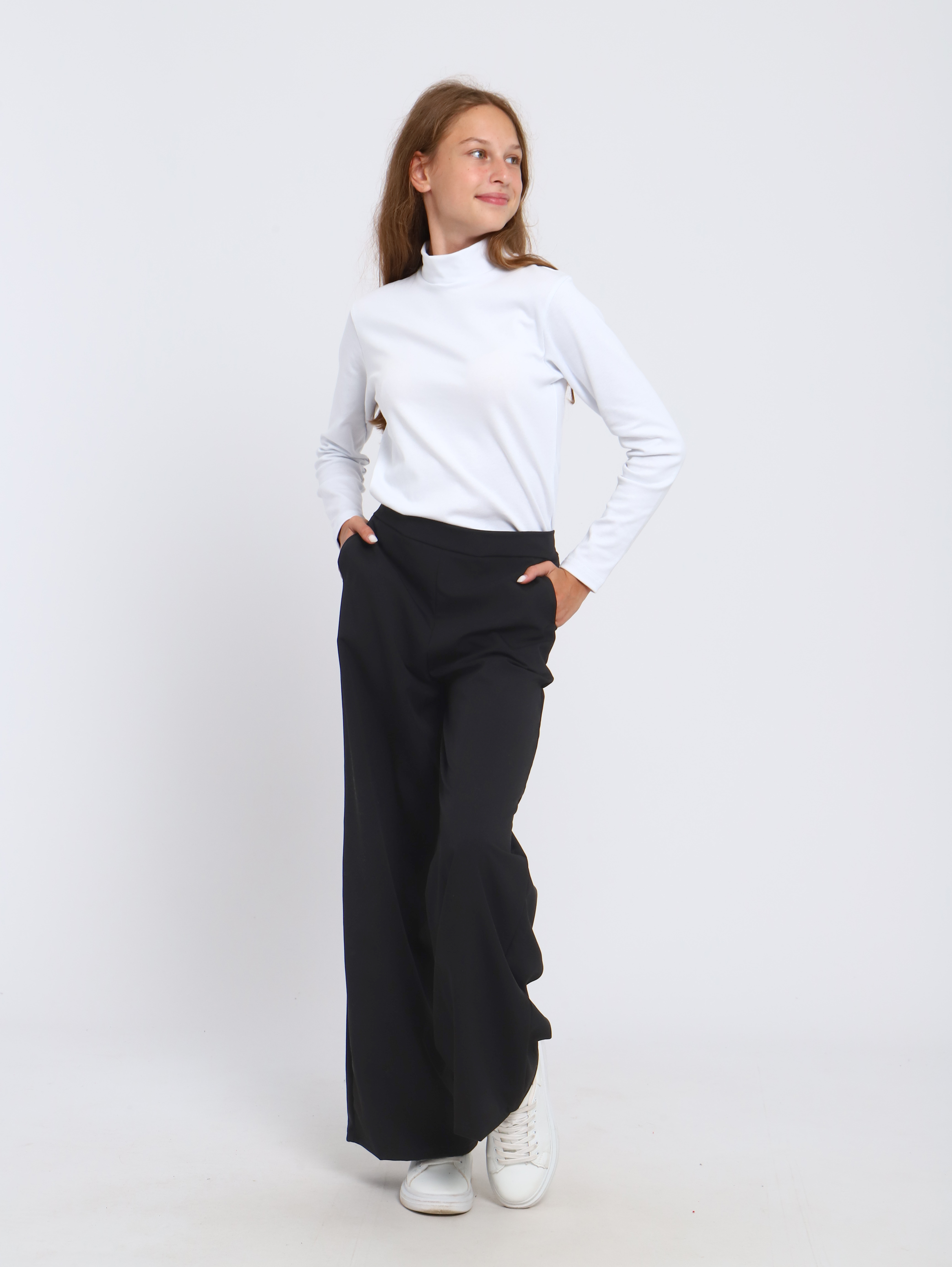 Брюки ЛАДОШКИ Брюки Алиса черный - фото 5