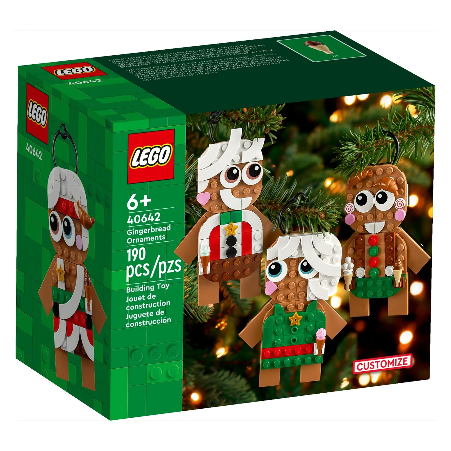 Изображение товара Конструктор LEGO Creator 40642 Украшения для елки и пряников, 190 деталей