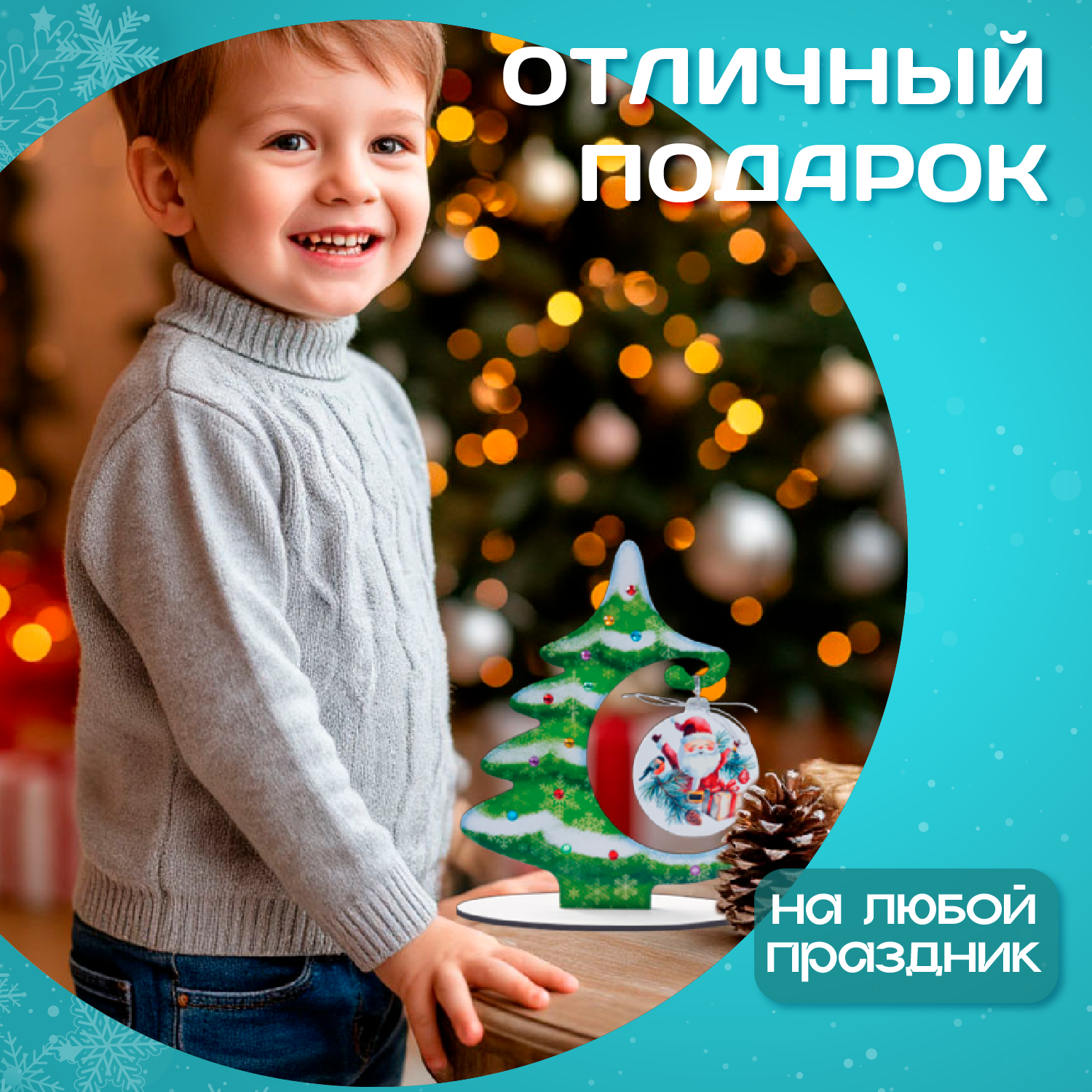 Набор для творчества Десятое королевство Декор Ёлочка роспись красками - фото 7