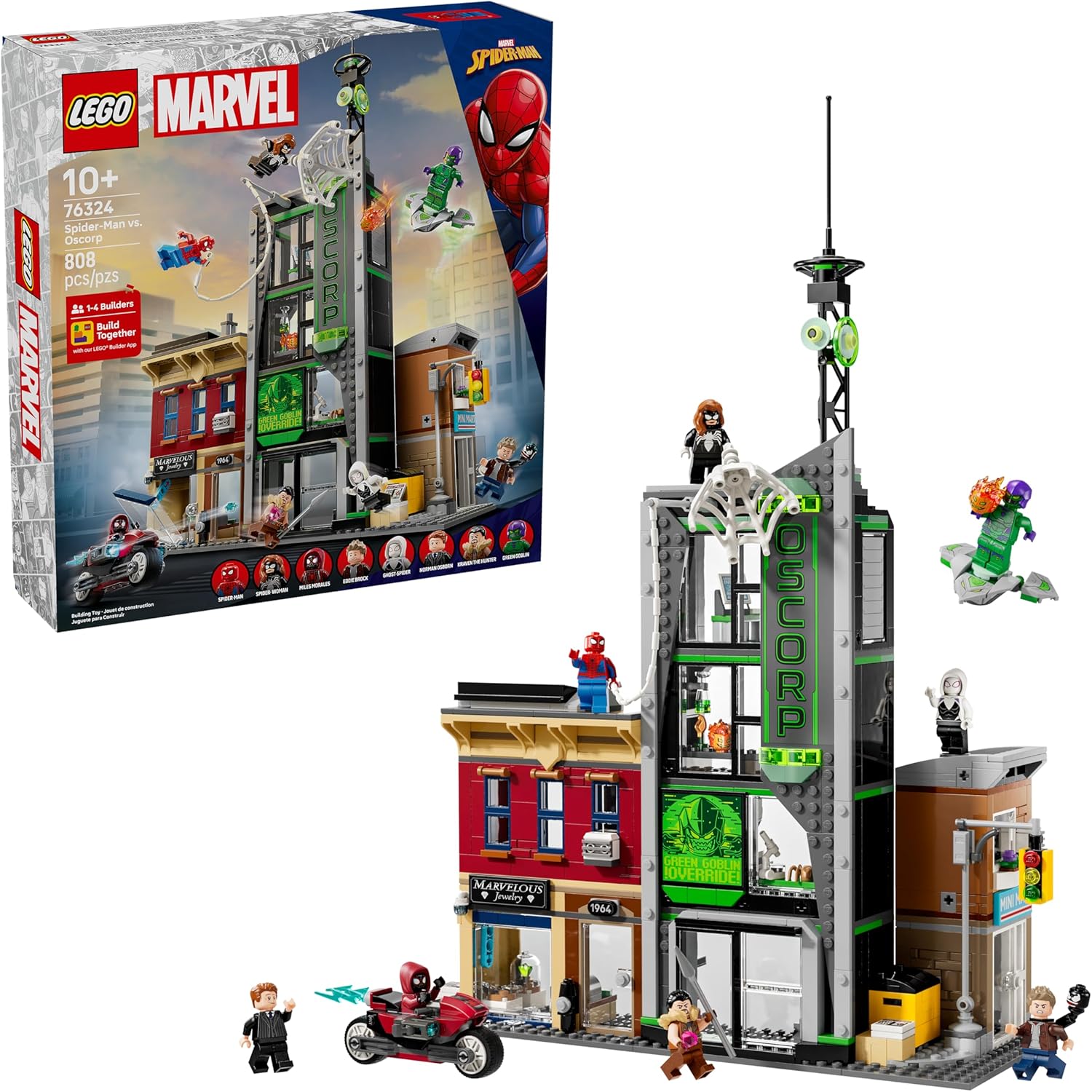 Конструктор LEGO Marvel Super Heroes Человек-паук против Оскорпа 808 дет. - фото 1