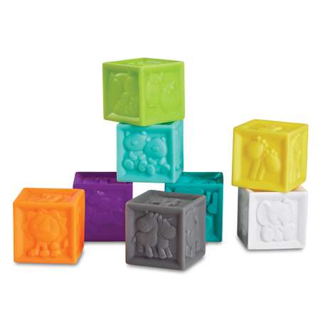 Игрушка INFANTINO кубики развивающие Squeeze and Stack
