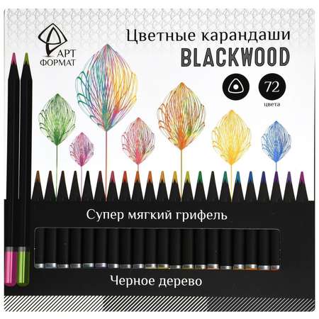Карандаши цветные АРТформат 72 шт.