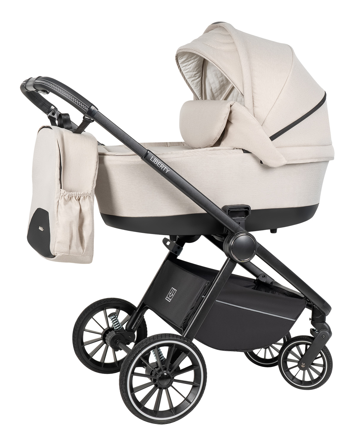 Коляска 3в1 Farfello Liberty бежевый - фото 14
