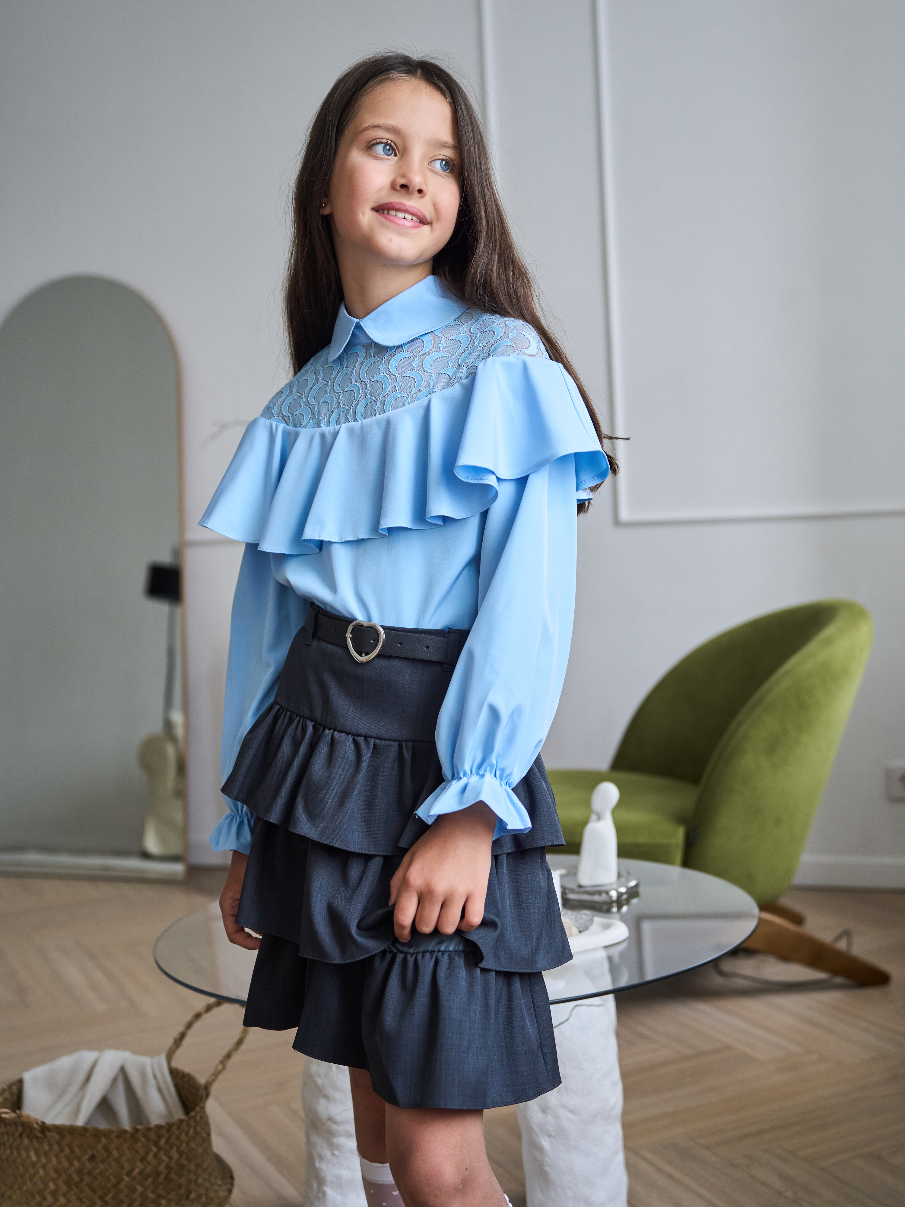 Блузка СИНЯЯ МОДА W1538A-G39 - фото 7