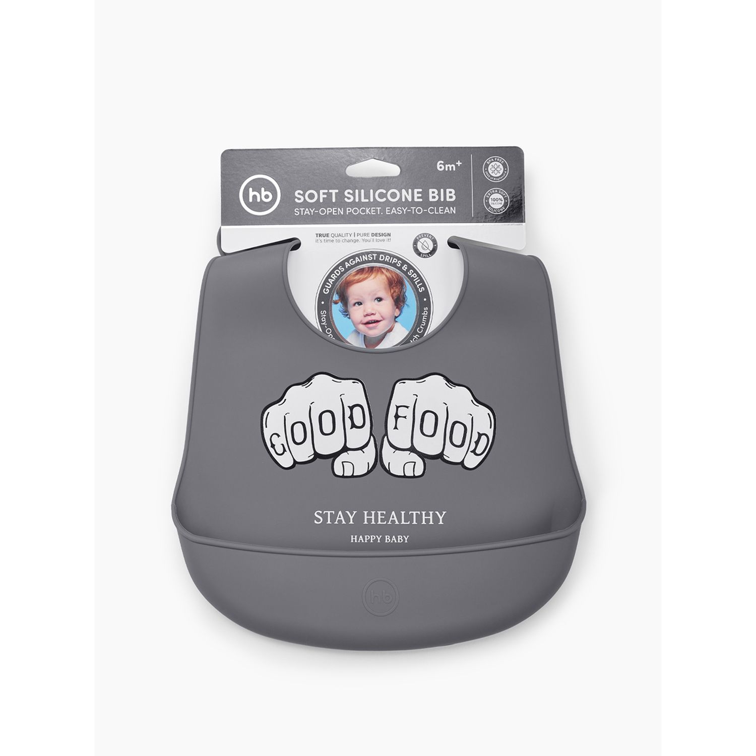 Нагрудник Happy Baby пластик - фото 5