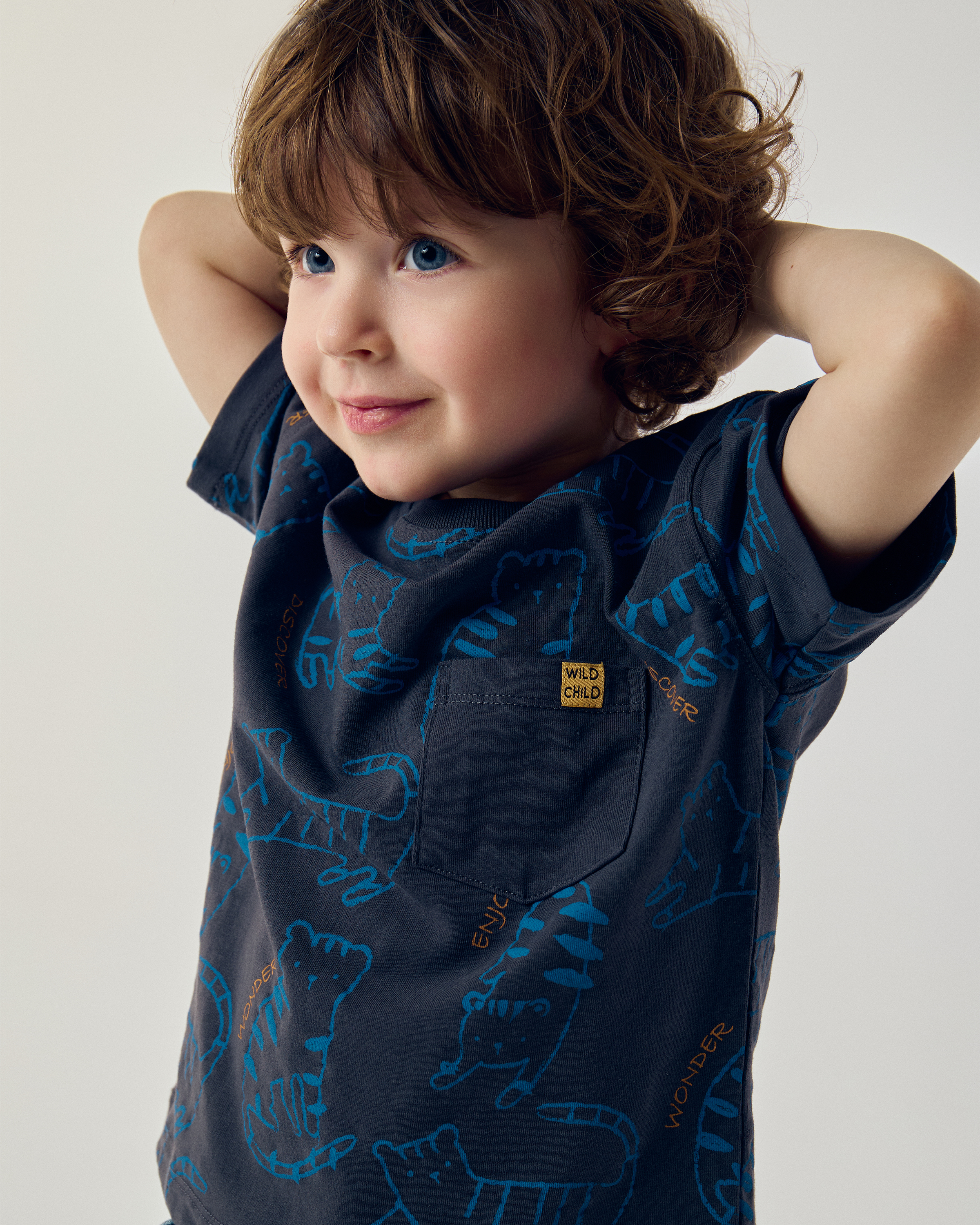 Изображение товара Детская футболка BabyGo для мальчика 98 стильный хлопковый трикотаж