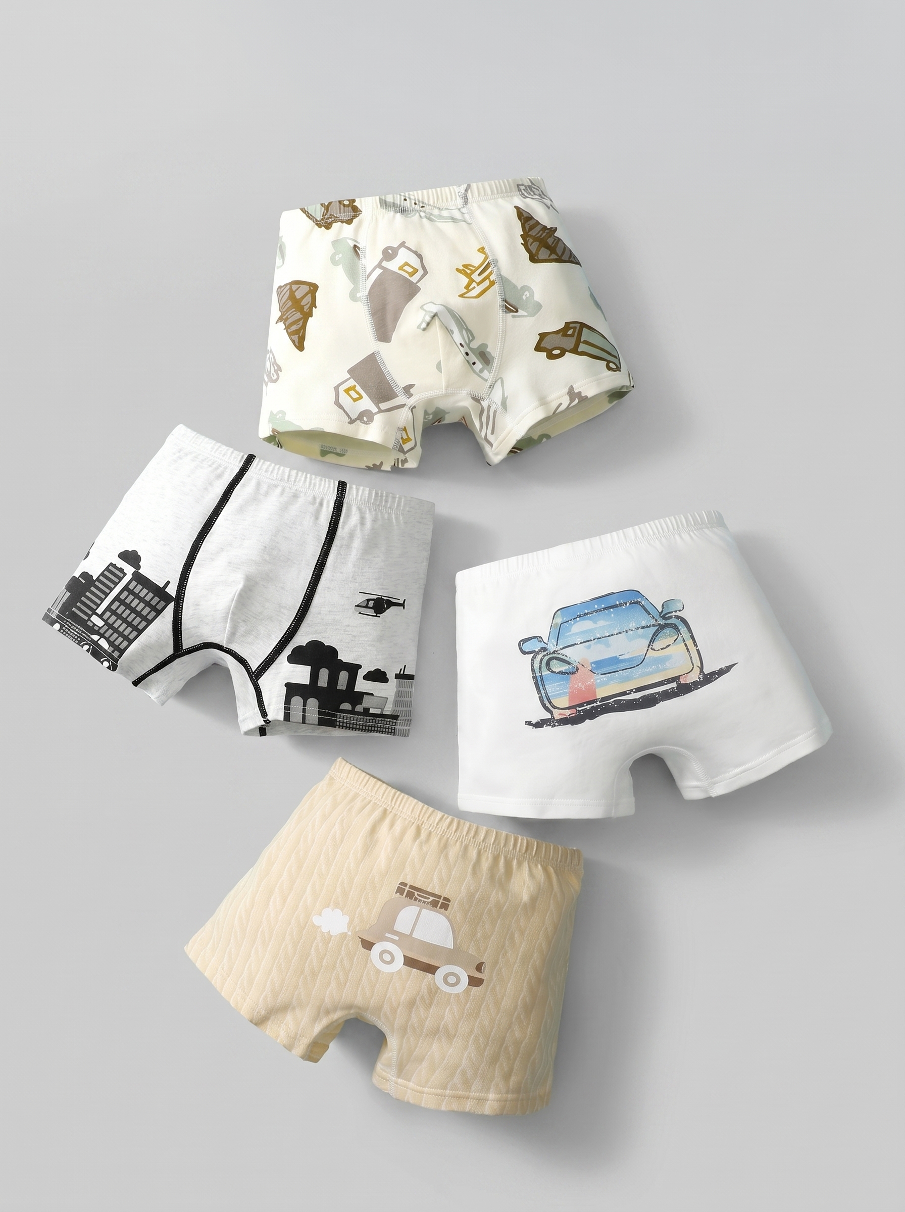 Трусы 4 шт Bambooland Boxer-helicopterandcars - фото 1