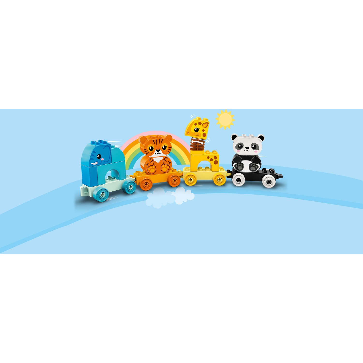 Конструктор LEGO DUPLO Поезд для животных блочный - фото 9