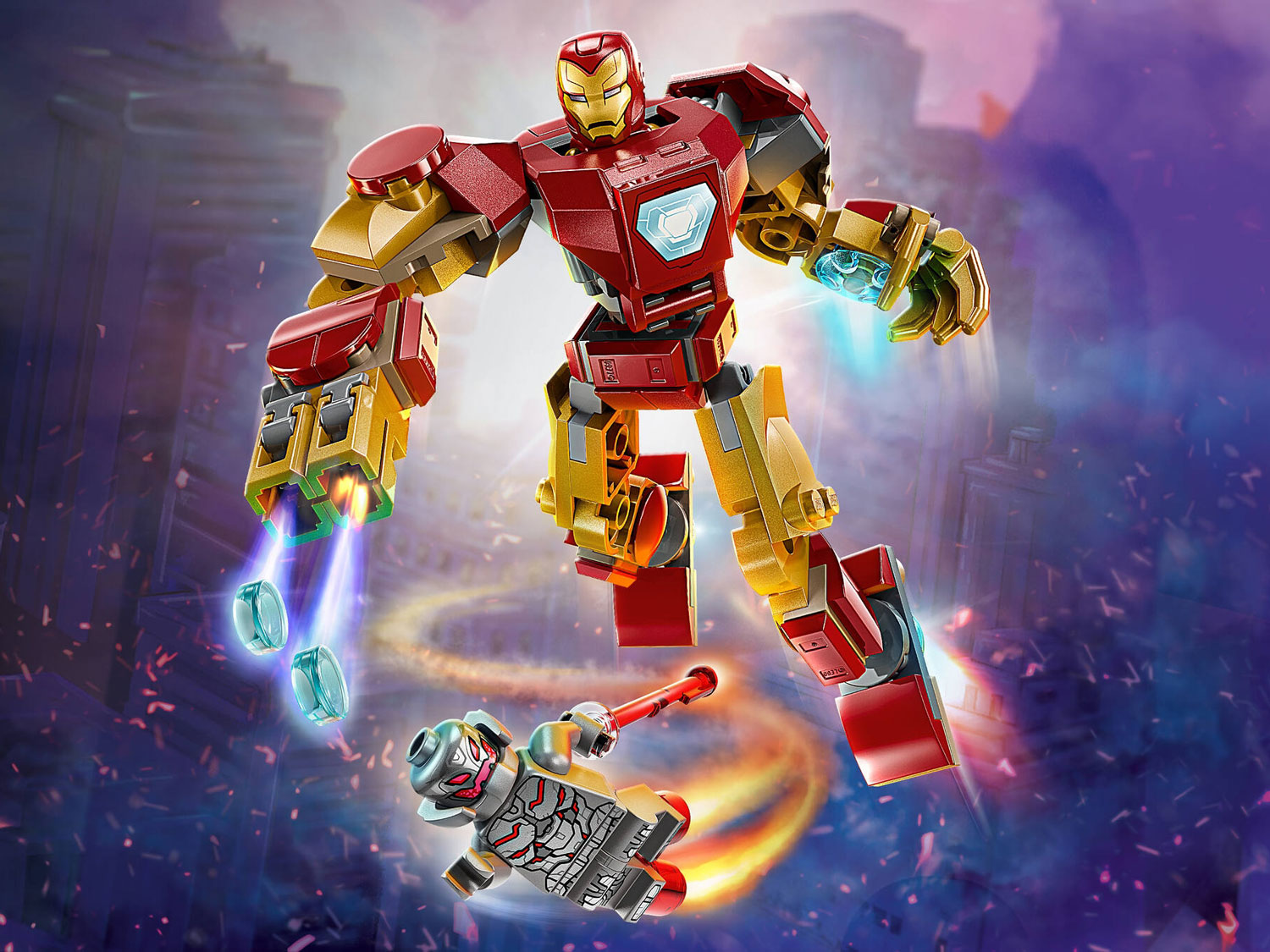 Конструктор LEGO Marvel Super Heroes Железный человек 76307 101 дет. - фото 7