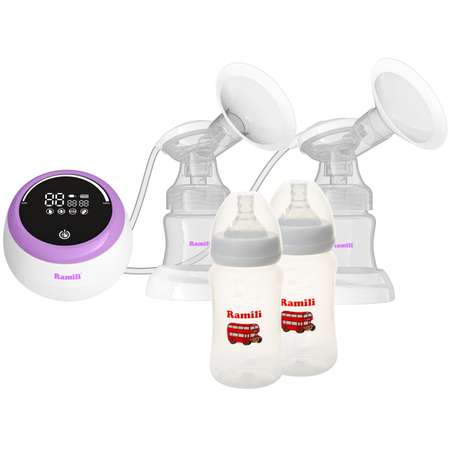 Молокоотсос Ramili SE450240MLX2 с двумя дополнительными бутылочками