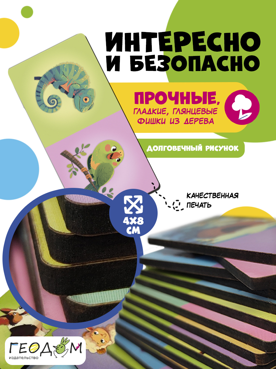 Настольная игра ГЕОДОМ Домино - фото 3