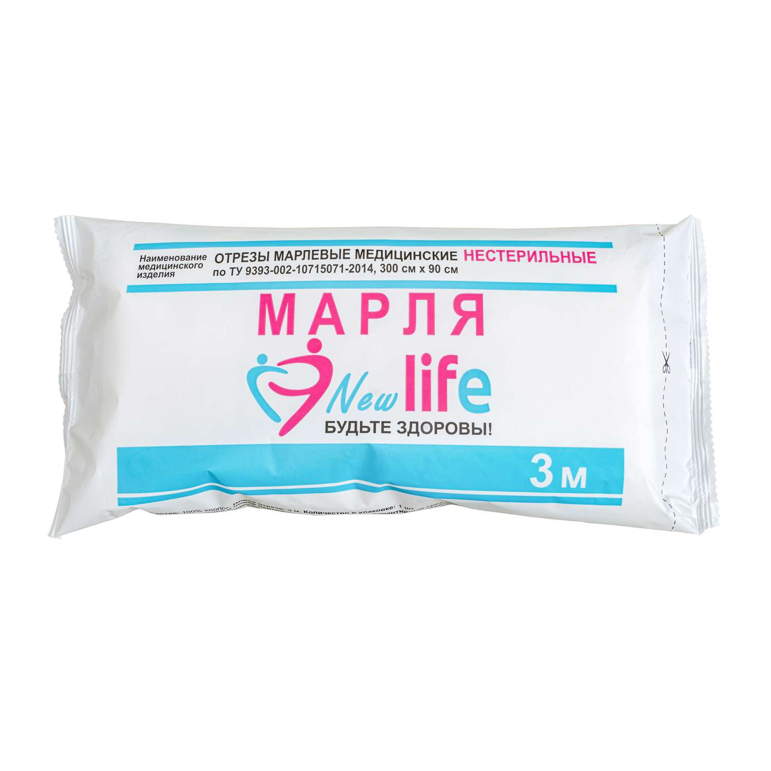 Отрез марлевый New Life медицинский нестерильный 300*90см - фото 1