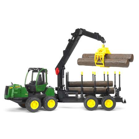 Трактор Bruder John Deere с прицепом