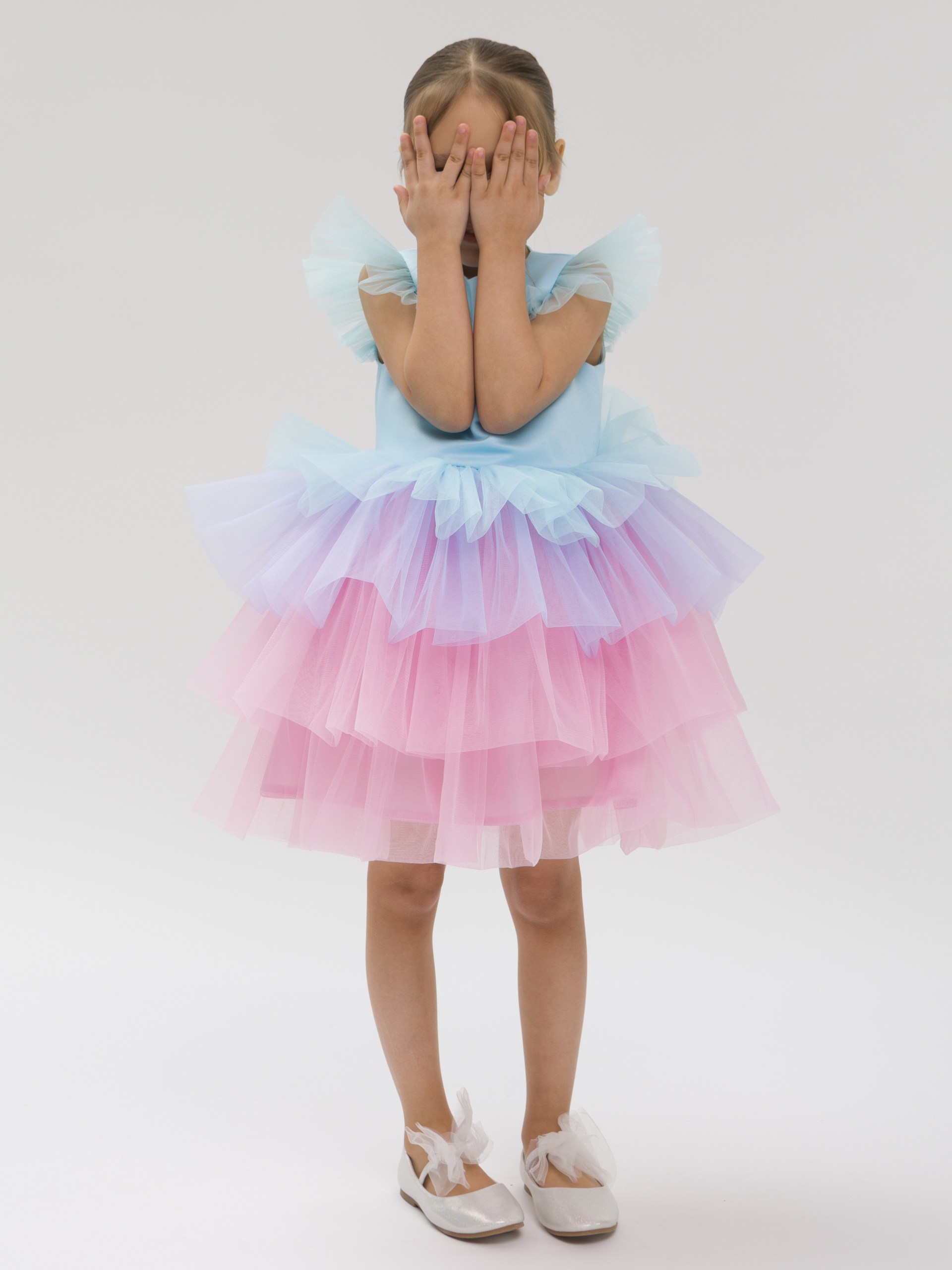 Платье LELUkids 1231.24_зефирка_голубой - фото 5