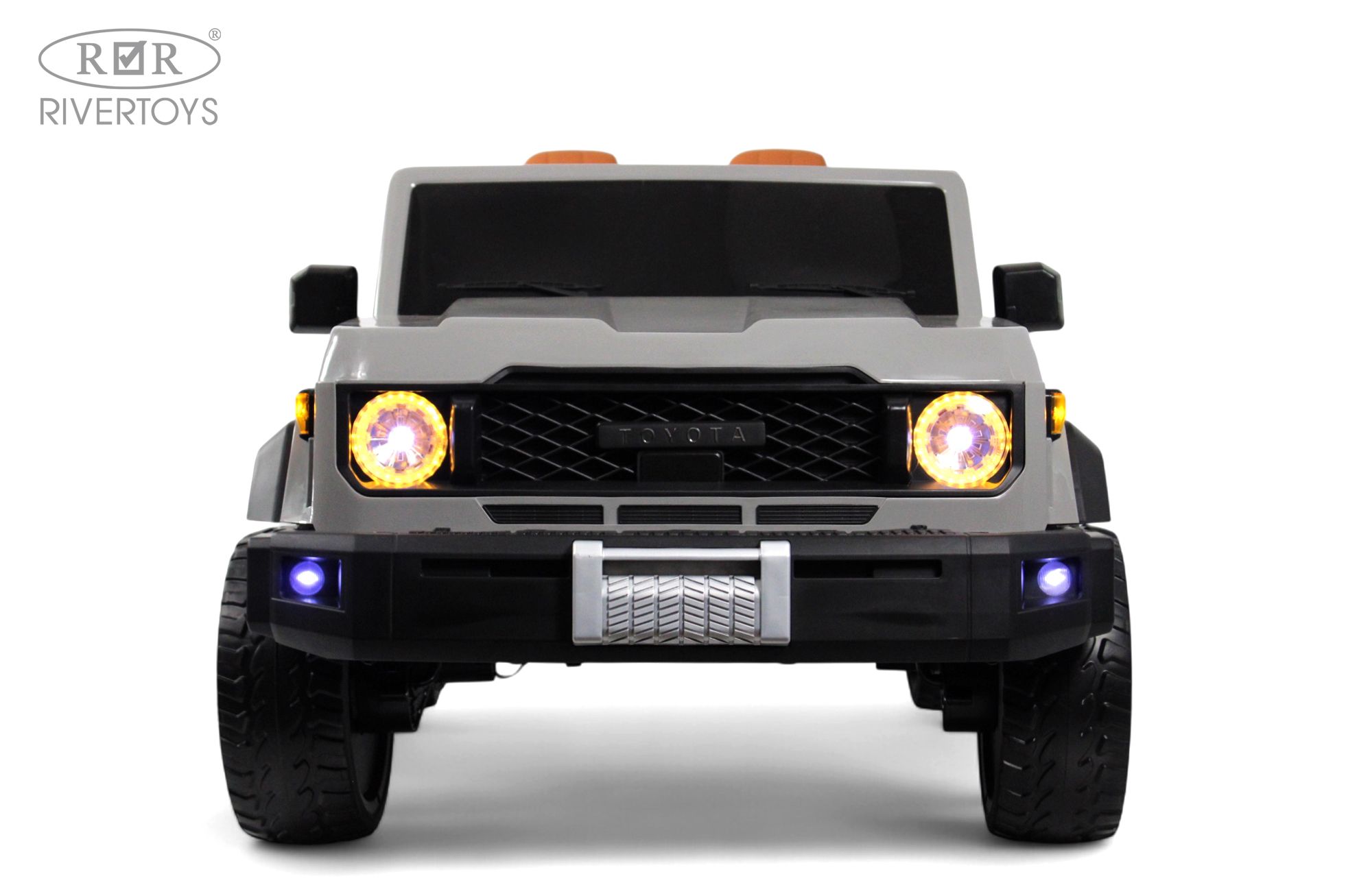 Электромобиль RIVERTOYS E555KX-PICKUP-GREY С пультом ДУ - фото 7