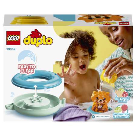 Конструктор LEGO DUPLO Красная панда на плоту блочный