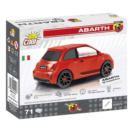 Конструктор COBI Автомобиль Abarth блочный