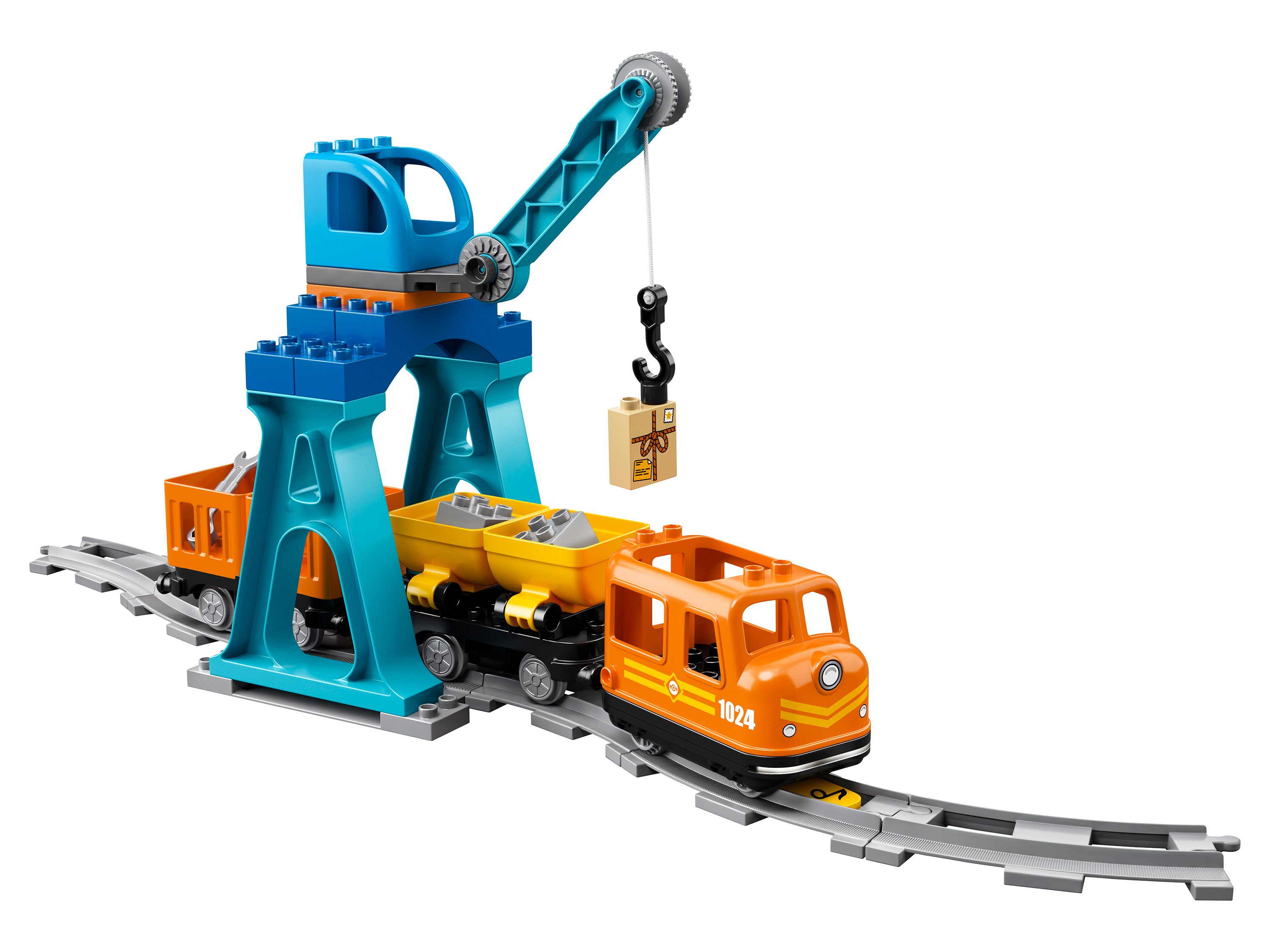 Конструктор LEGO DUPLO Грузовой поезд блочный - фото 3