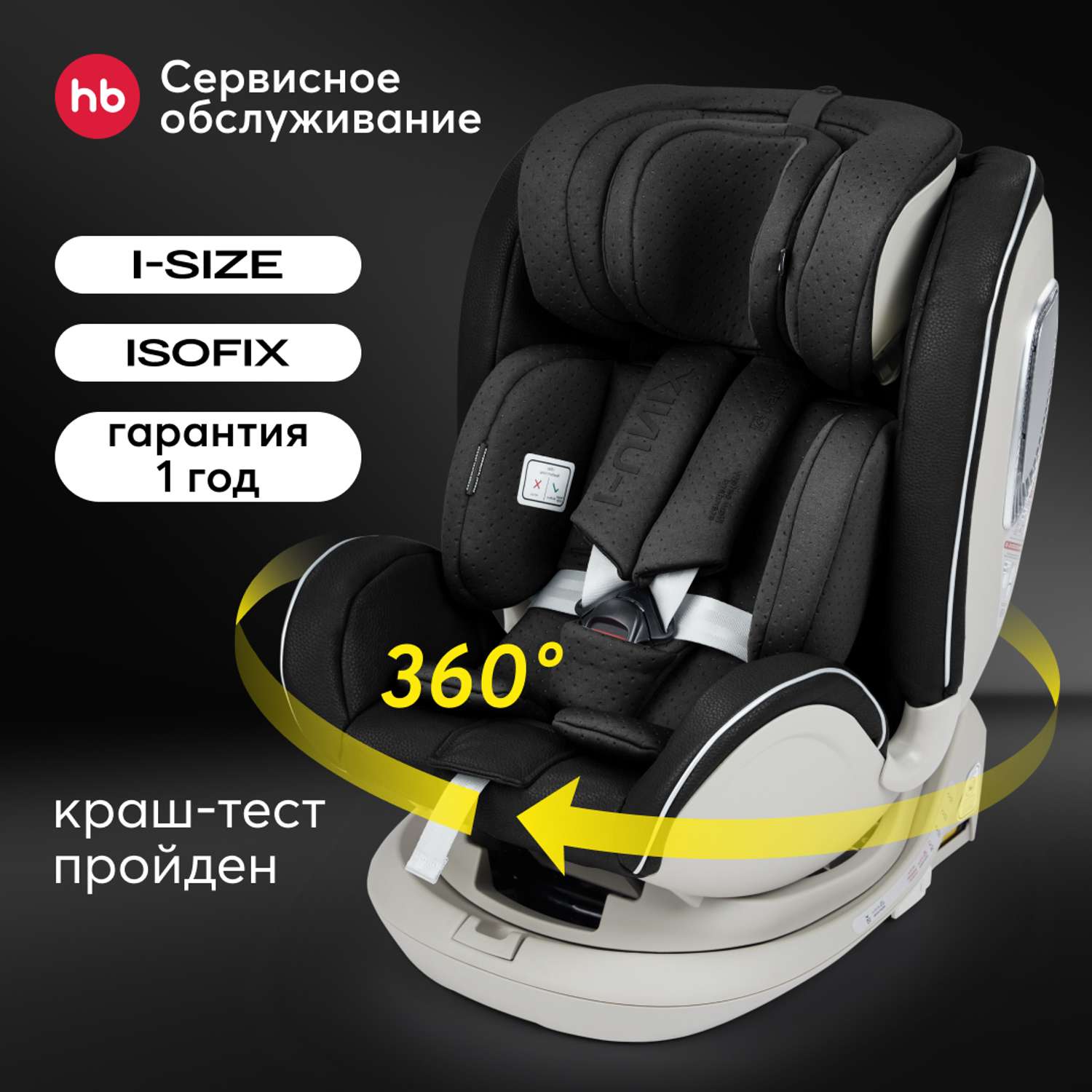 Автокресло Happy Baby I-Unix Isofix 0+/1/2/3 (0-36 кг) - фото 11
