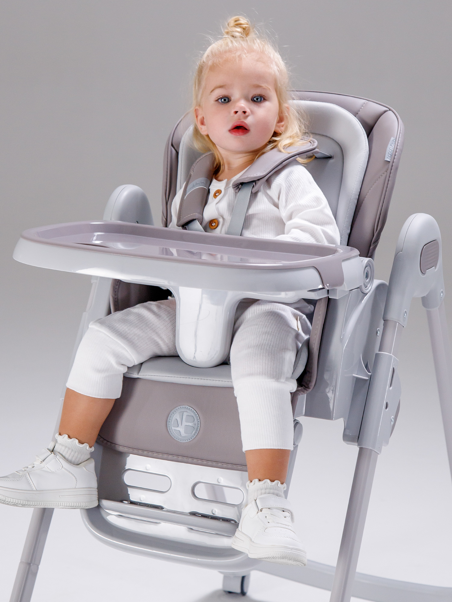 Стульчик для кормления Amarobaby Yummy бежевый - фото 9