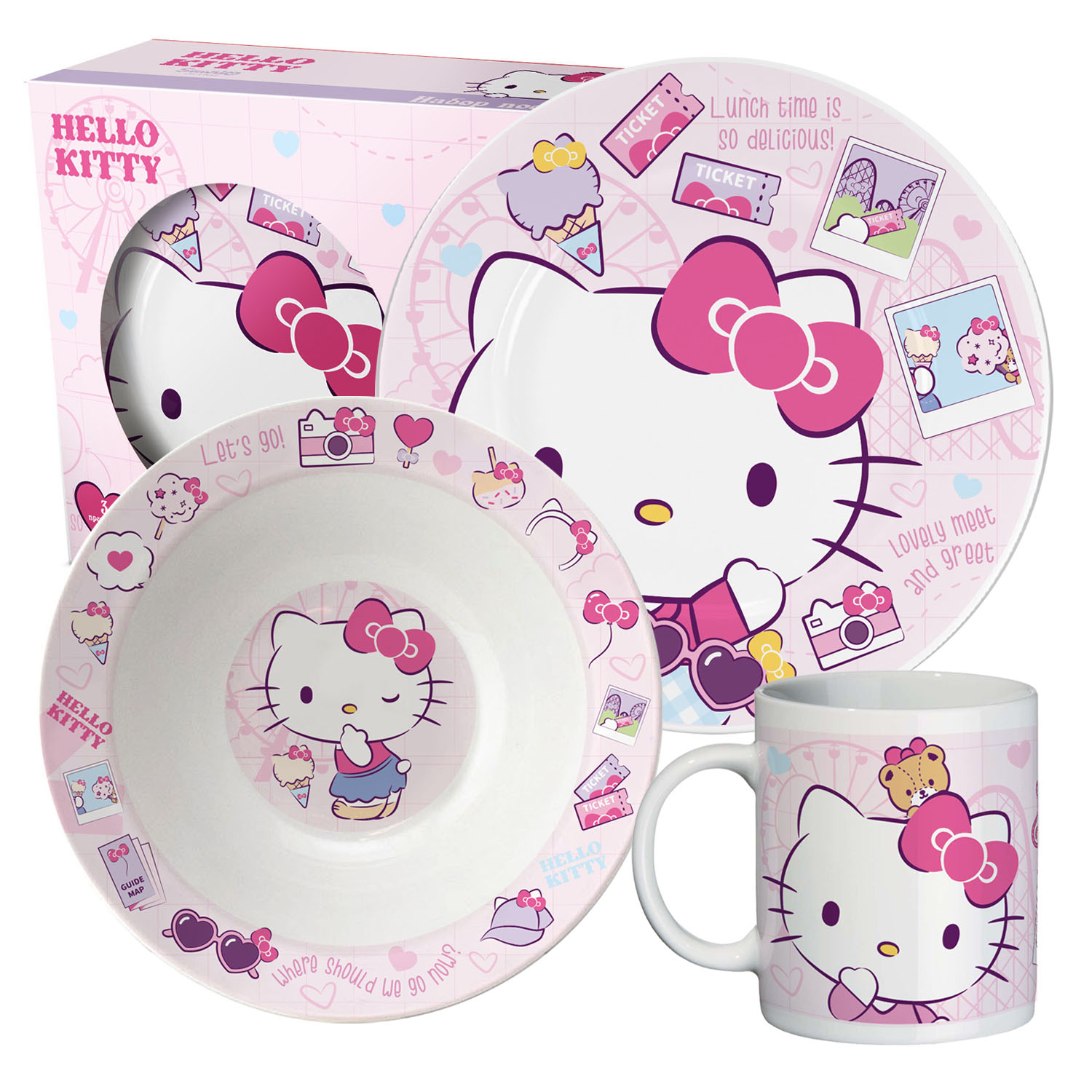 Набор посуды ND PLAY Hello Kitty 3 шт. - фото 1