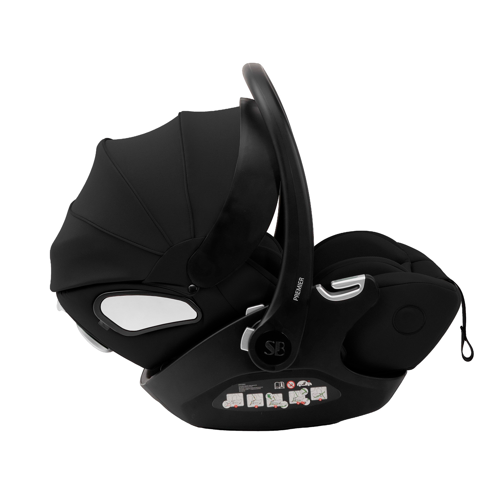 Автокресло Sweet Baby Premier WG06 Pro Black 0 (0 -13 кг) черный - фото 16