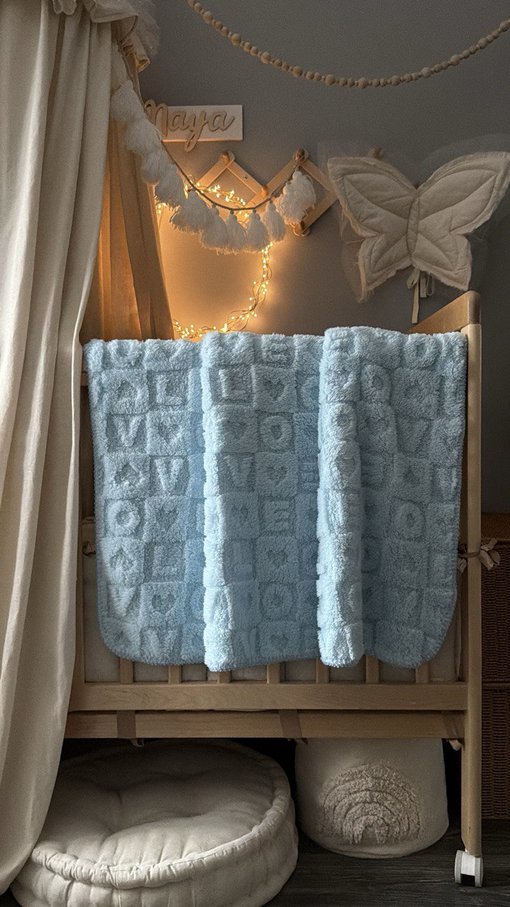 Плед ОТК 100 x 75 см велсофт - фото 1