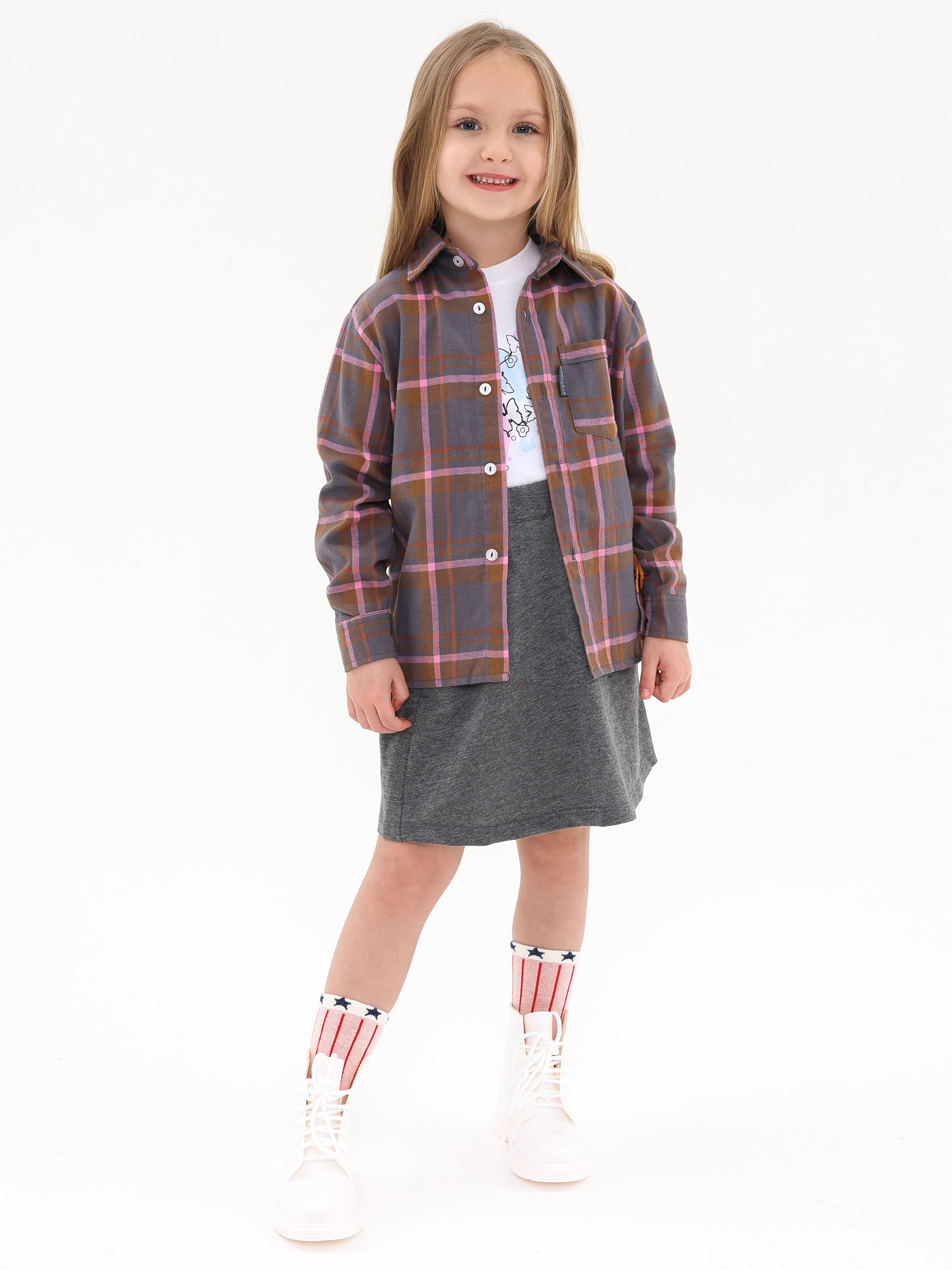 Юбка АЙАС 16-03-22/серый - фото 9