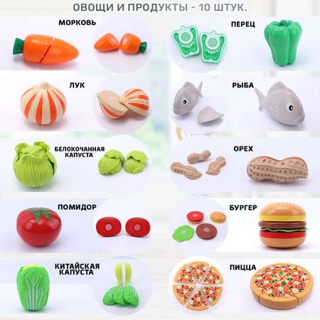 Игрушка TIPTOPOLIS продукты 21 предм.