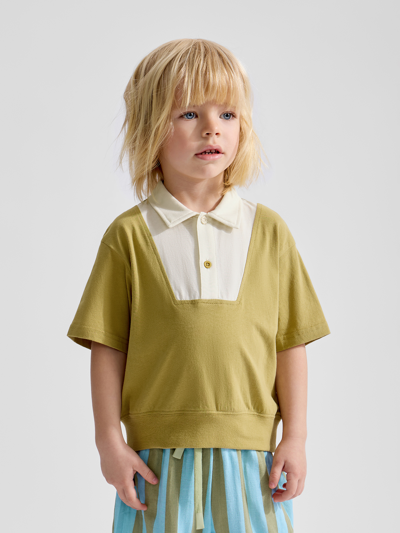 Поло Happy Baby 88720-1_olive - фото 1