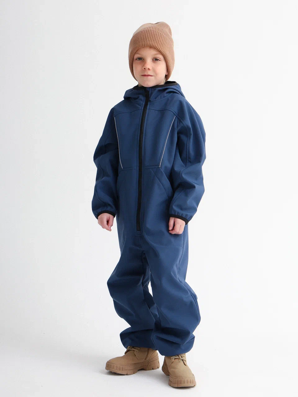 Комбинезон MINIDINO B-VO-Kmb-106/0Комбинезон софтшелл Иззи синяя дымка детский - фото 1