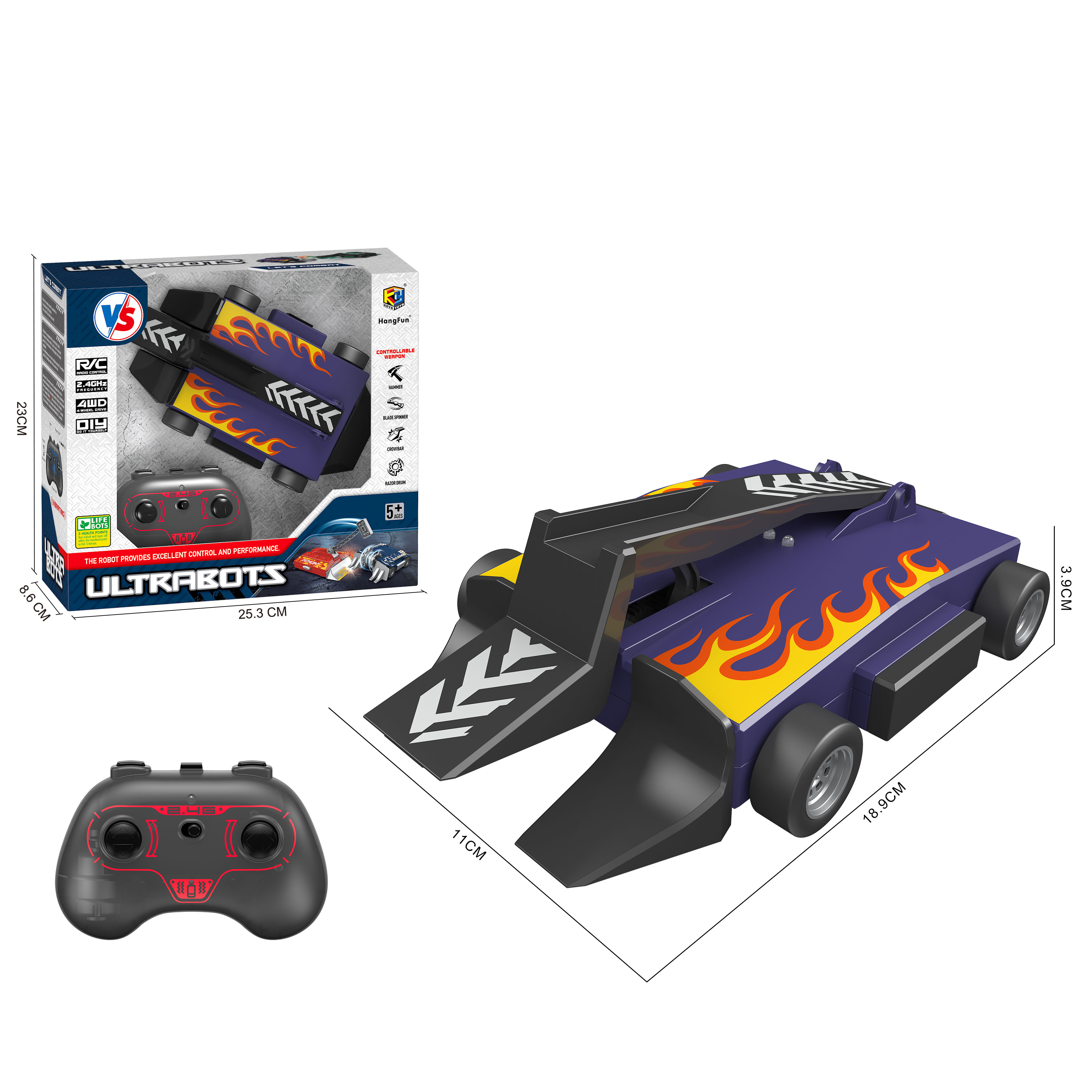 Робот РУ ULTRA BOTS Огненный Шторм - фото 6