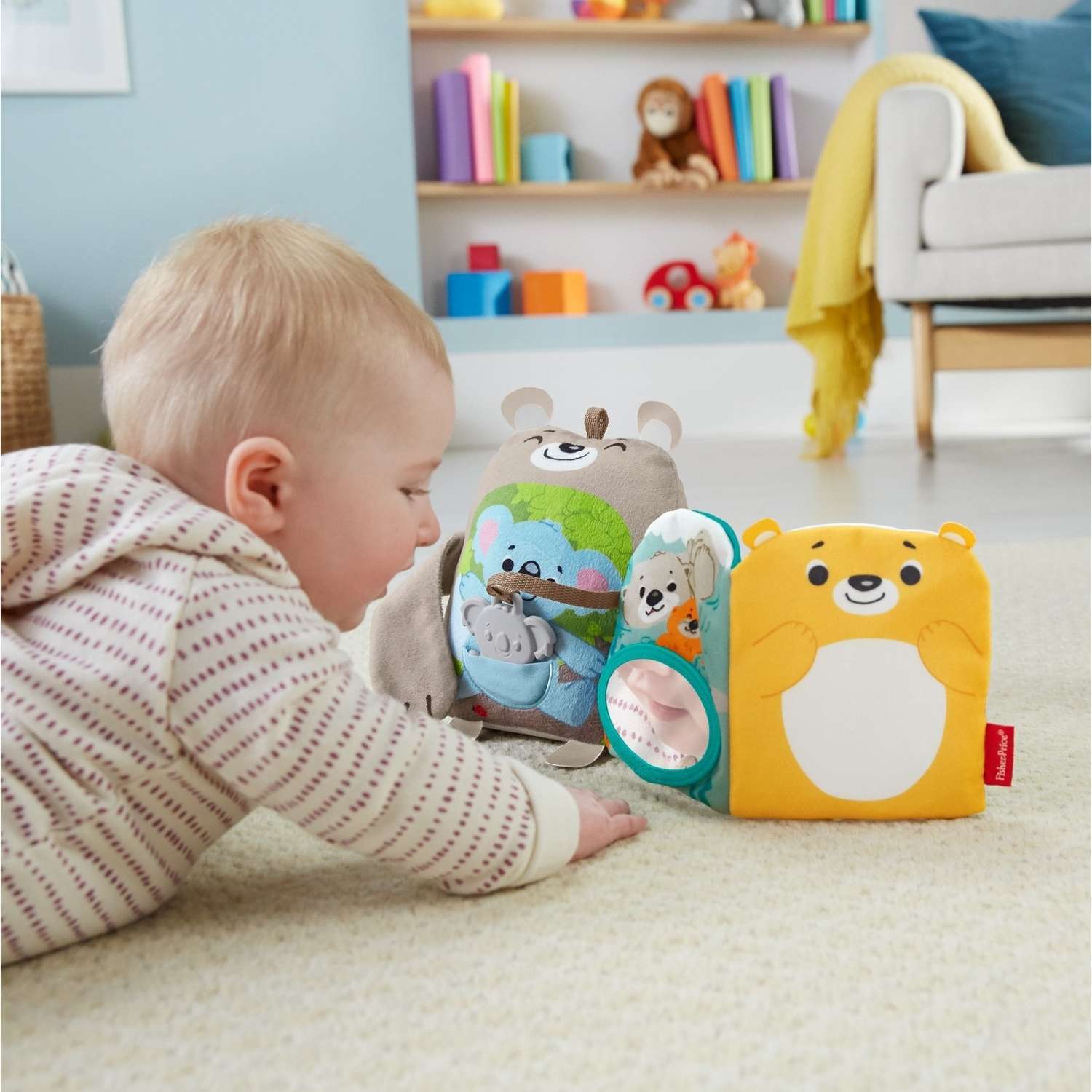Игрушка Fisher Price Книга обучающая мягкая GJD37 - фото 12