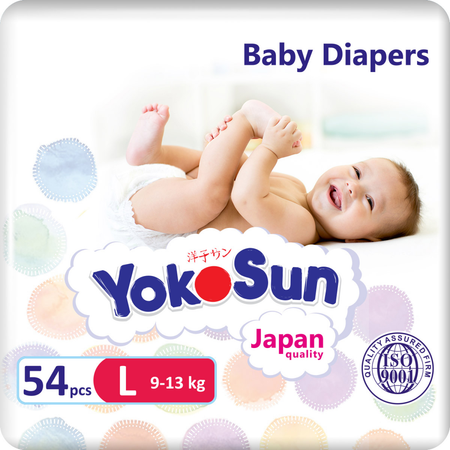 Подгузники YokoSun L (9-13 кг) 54 шт.