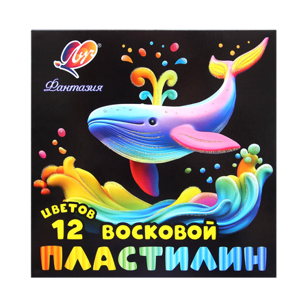 Пластилин Луч восковой 12 цв. в ассортименте