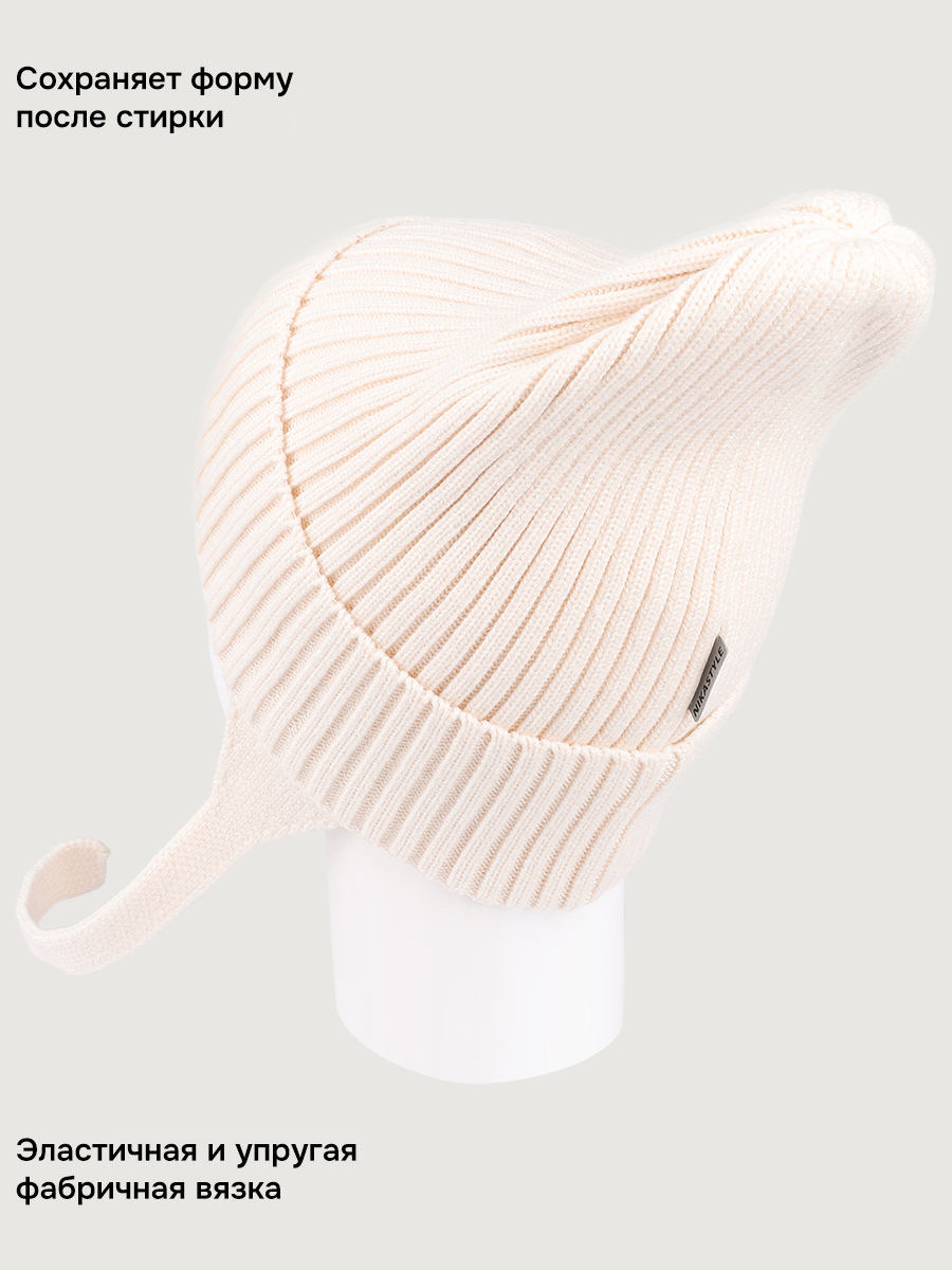 Шапка NIKASTYLE 11м21226 молоко - фото 4