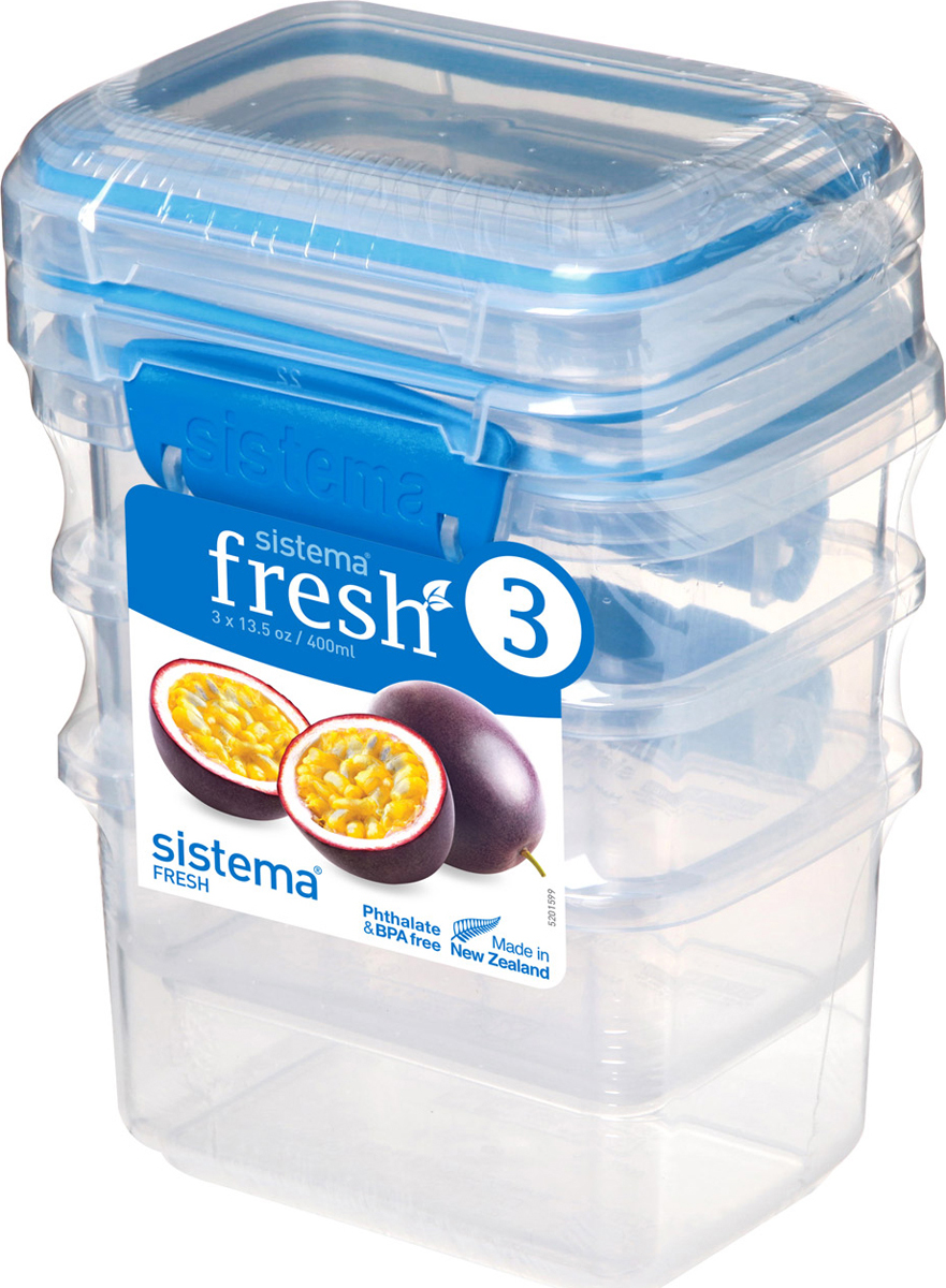 Набор контейнеров Sistema Fresh 400мл 3шт 921543 - фото 1